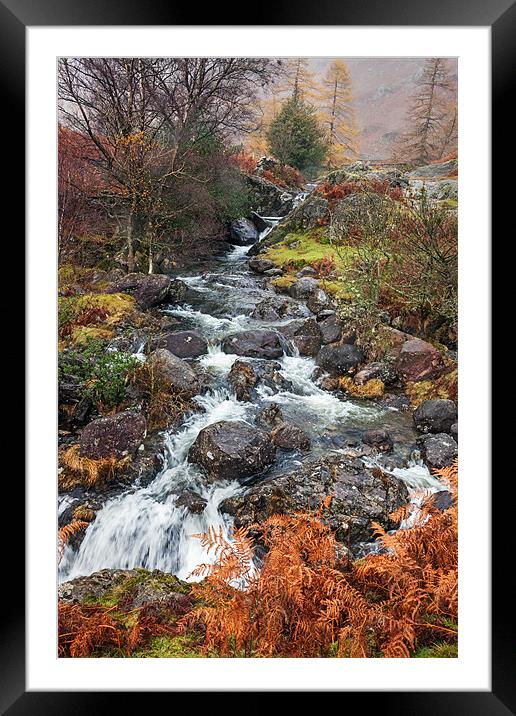 Colourful Far Easdale Ghyll Framed Mounted Print by Ian Duffield