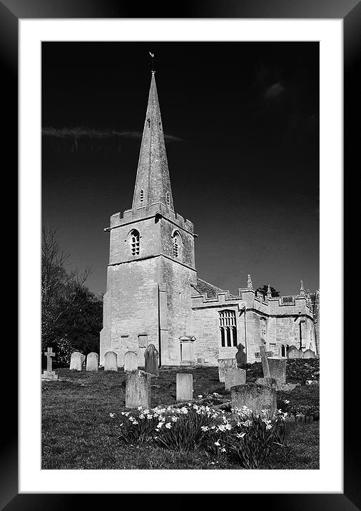 Stanton Church in Spring Framed Mounted Print by Ian Duffield