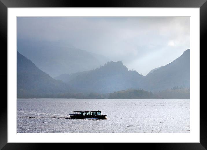 On Derwentwater - Ahead of the weather. Framed Mounted Print by Ian Duffield