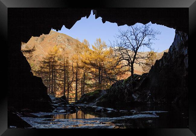 View from Rydal Cave Framed Print by Ian Duffield