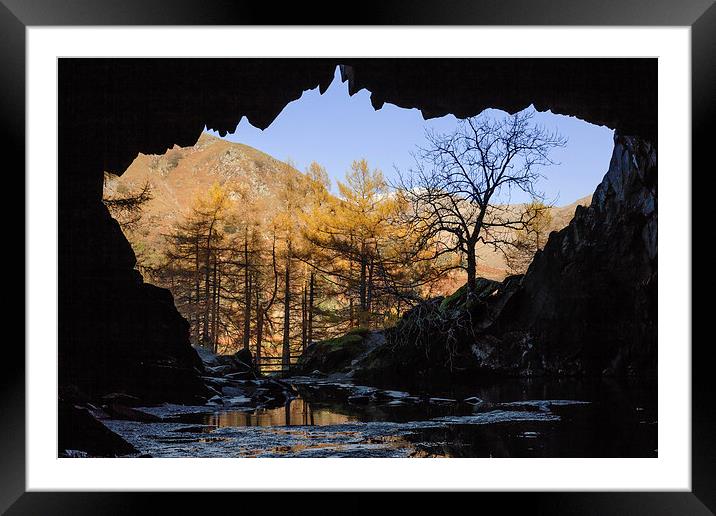 View from Rydal Cave Framed Mounted Print by Ian Duffield
