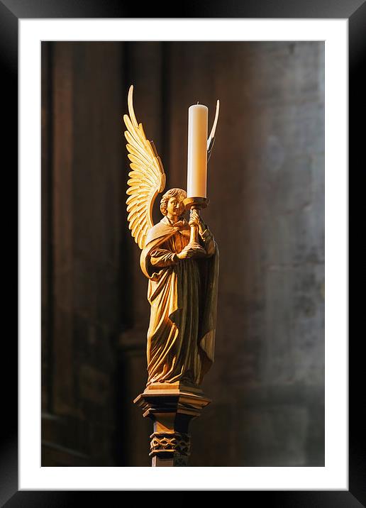  Angelic Candle Framed Mounted Print by Ian Duffield