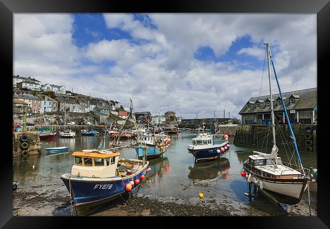  Mevagissey Harbour Framed Print by Ian Duffield