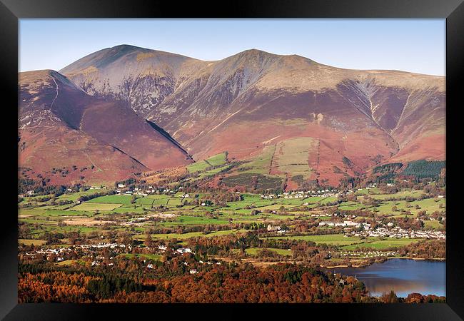  Skiddaw viewed from Catbells Framed Print by Ian Duffield