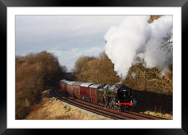  Oliver Cromwell on express passenger duty Framed Mounted Print by Ian Duffield