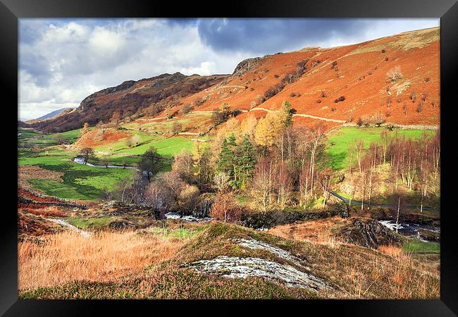 Looking North from Watendlath Framed Print by Ian Duffield