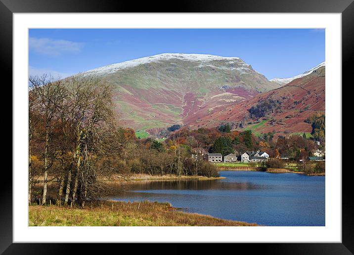  Tranquil Grasmere and the fells beyond Framed Mounted Print by Ian Duffield