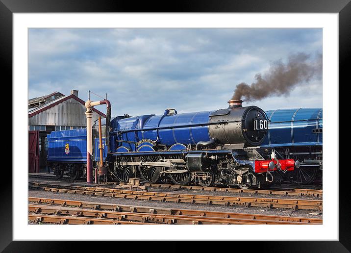  Blue King at Didcot in the evening sunlight Framed Mounted Print by Ian Duffield