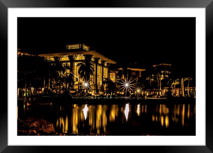 Empire Hotel Framed Mounted Print by Telmo Zaldivar Jr