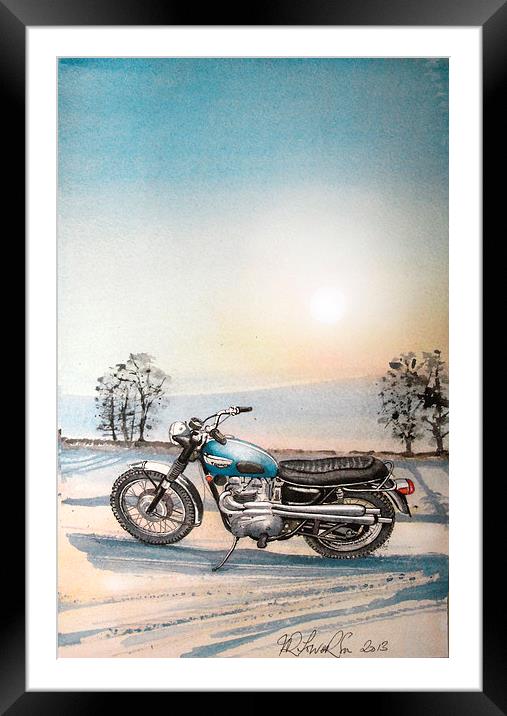 You can speed your time away Framed Mounted Print by John Lowerson