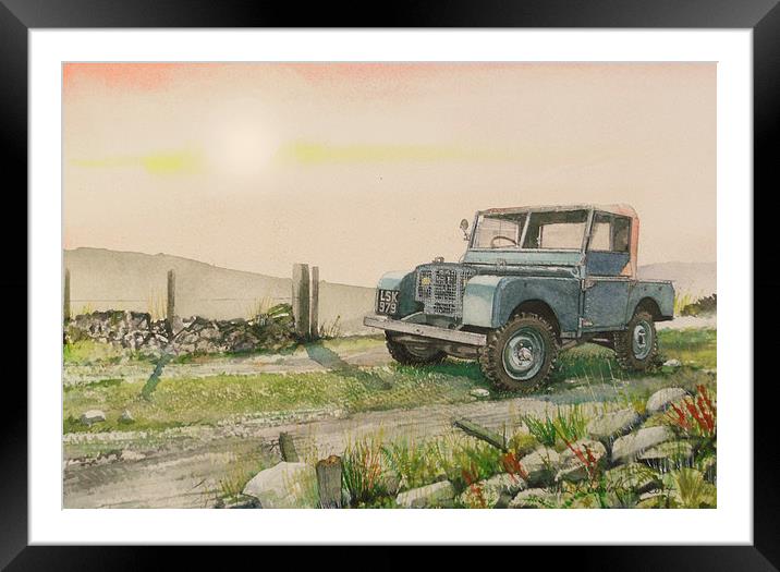 .......and watching the sun falling Framed Mounted Print by John Lowerson