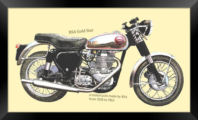 BSA GOLDSTAR Framed Print by John Lowerson