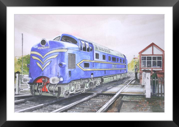 The English Electric Deltic Framed Mounted Print by John Lowerson