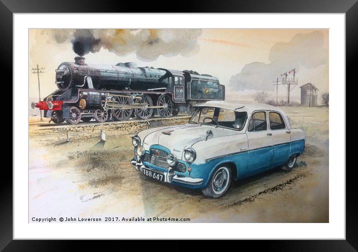 THE BLACK STANIER FIVE Framed Mounted Print by John Lowerson
