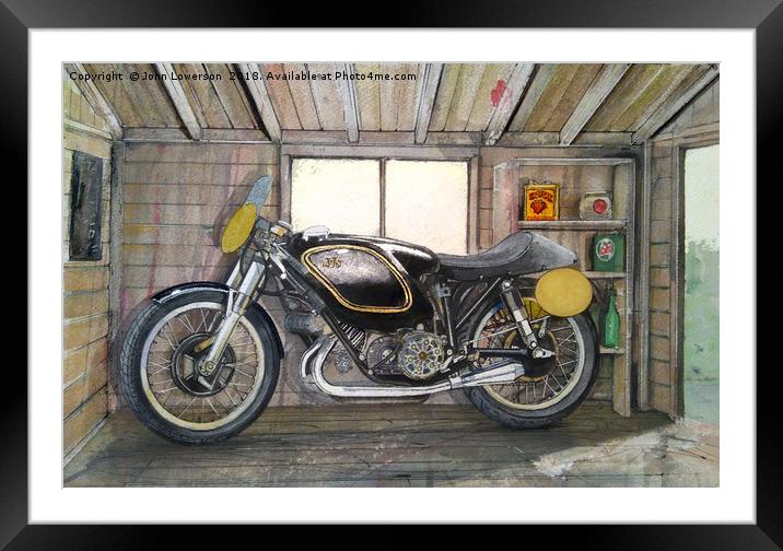 In the other Shed Framed Mounted Print by John Lowerson