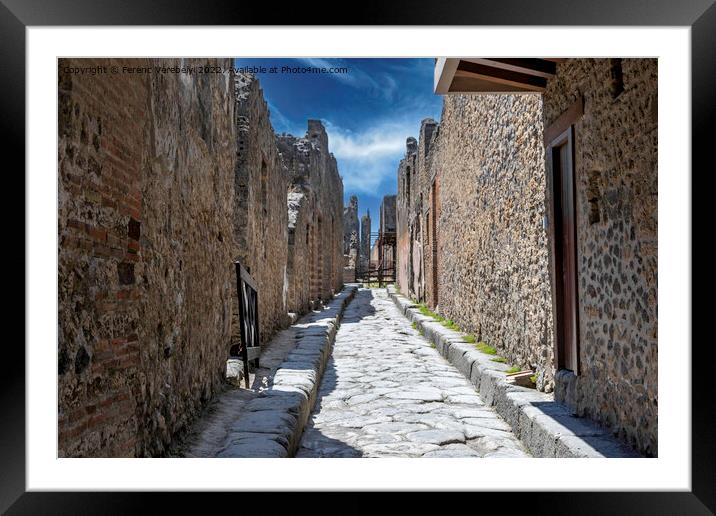 Pompeii   Framed Mounted Print by Ferenc Verebélyi