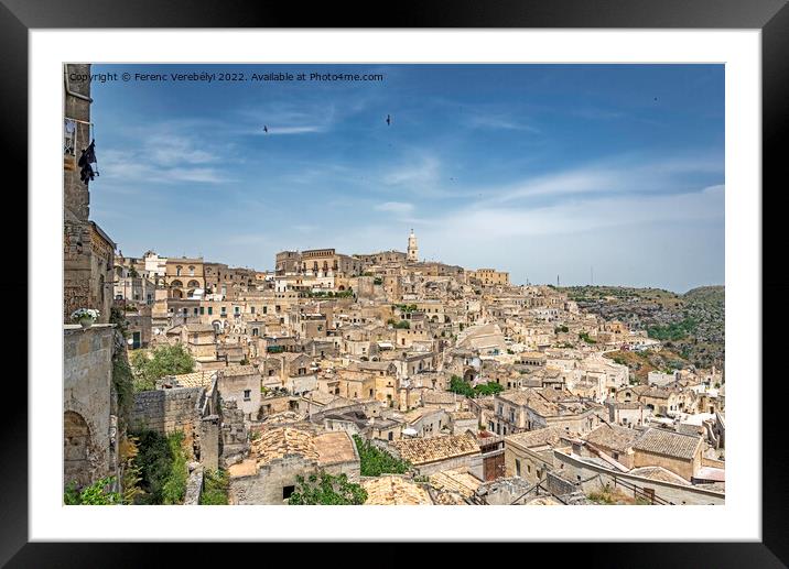Matera   Framed Mounted Print by Ferenc Verebélyi
