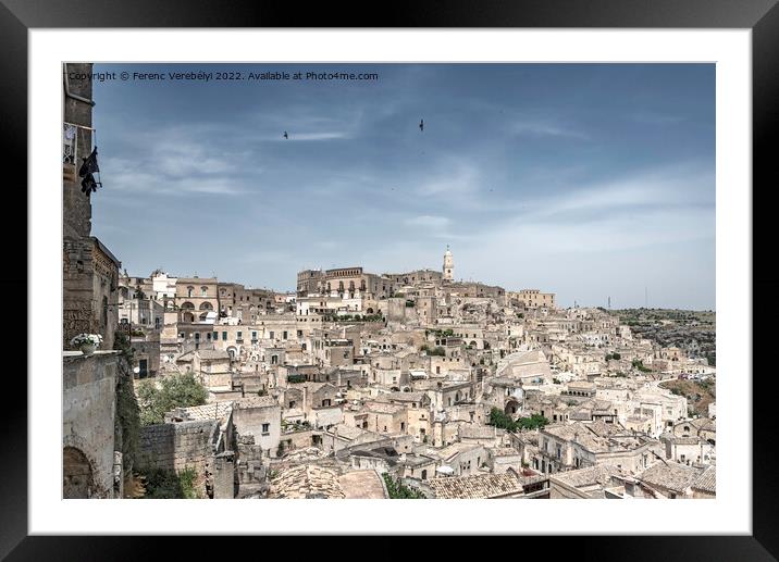 Matera   Framed Mounted Print by Ferenc Verebélyi