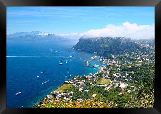 Capri       Framed Print by Ferenc Verebélyi