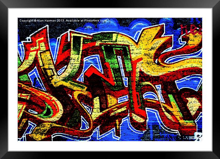 Graffiti 17 Framed Mounted Print by Alan Harman