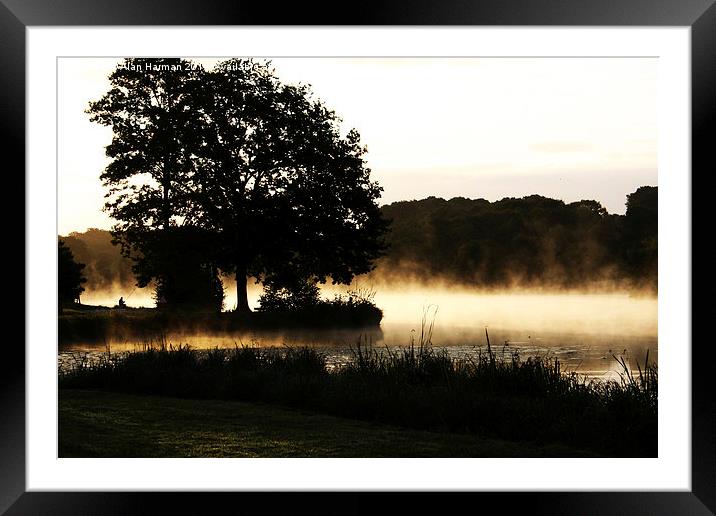 Morning Lake Scene Framed Mounted Print by Alan Harman