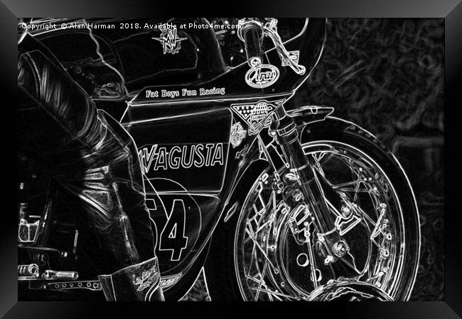 Motorcycle 1 Framed Print by Alan Harman