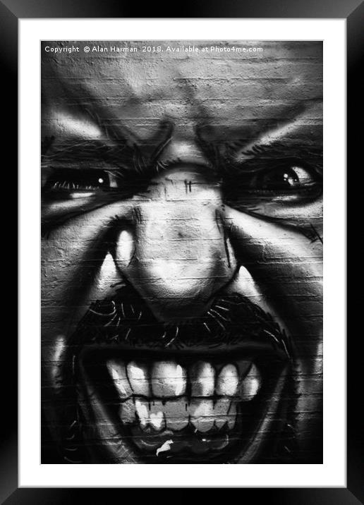 Graffiti 2 Framed Mounted Print by Alan Harman