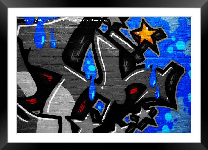 Graffiti 3 Framed Mounted Print by Alan Harman