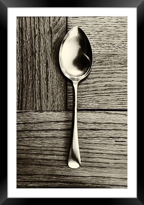 A Spoon Framed Mounted Print by Paul Want