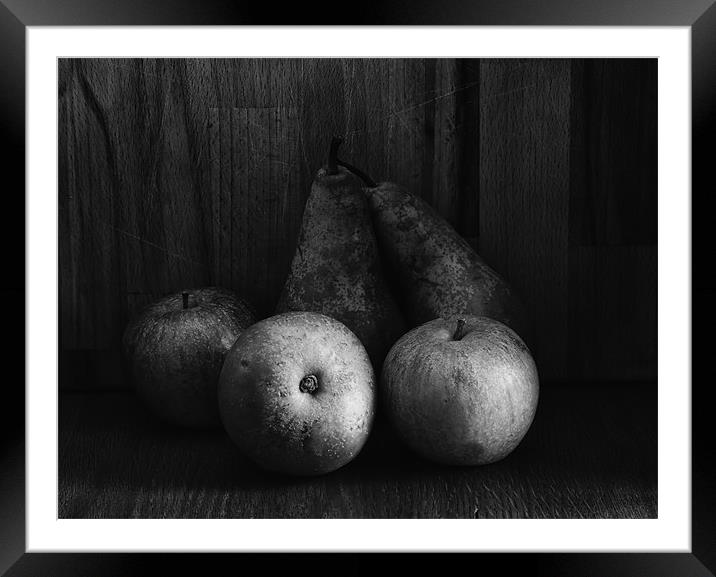 Apples & Pears Framed Mounted Print by Paul Want
