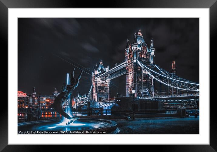 Tower Bridge Framed Mounted Print by Rafal Kepczynski
