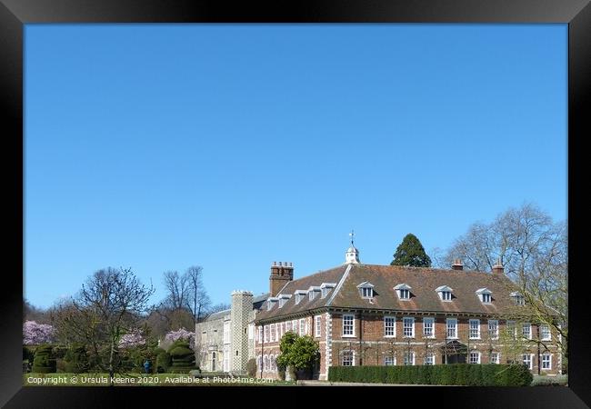 View of Hall Place & Gardens  Framed Print by Ursula Keene