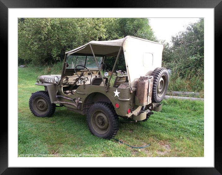Willys Jeep  Framed Mounted Print by Ursula Keene