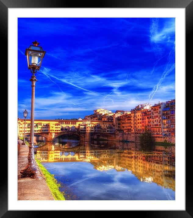 Ponte Vecchio Framed Mounted Print by clint hudson