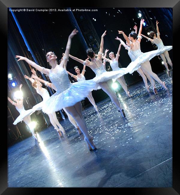Ballerinas on Stage Framed Print by David Crumpler