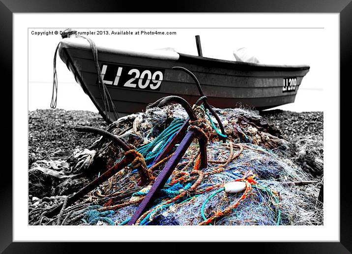 The Fishing Boat Framed Mounted Print by David Crumpler