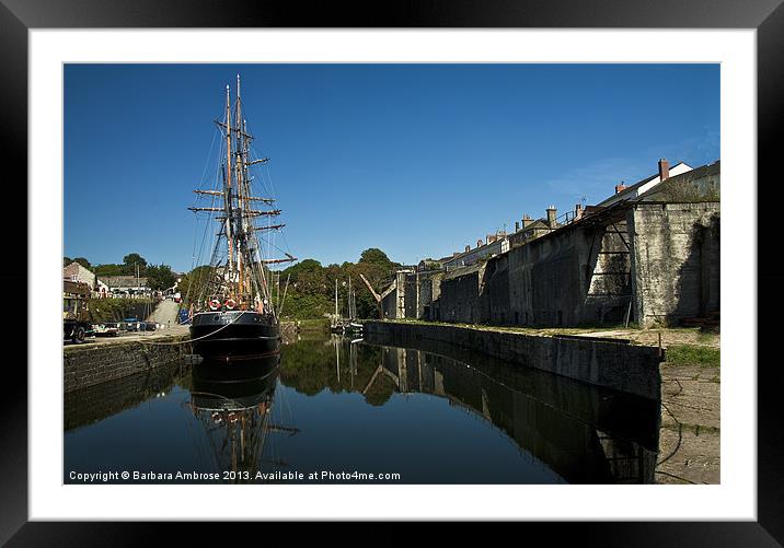 Charlestown reflections Framed Mounted Print by Barbara Ambrose