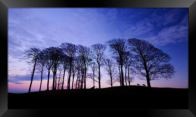 Croftlands Sunset Framed Print by Andrew Cundell