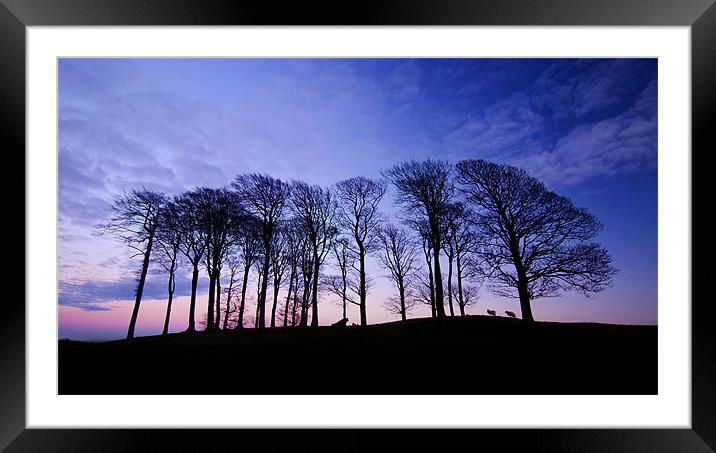 Croftlands Sunset Framed Mounted Print by Andrew Cundell