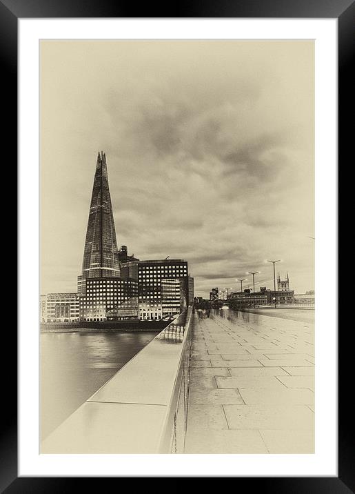 SHARD LONDON Framed Mounted Print by Robert  Radford