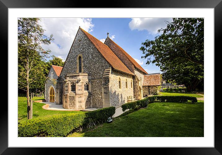 East Dean St Simon & St Jude Framed Mounted Print by Robert  Radford