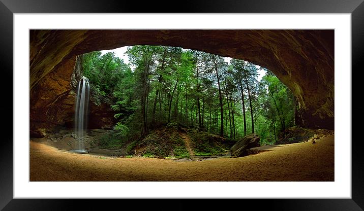 Ash Cave Framed Mounted Print by Bryan Olesen