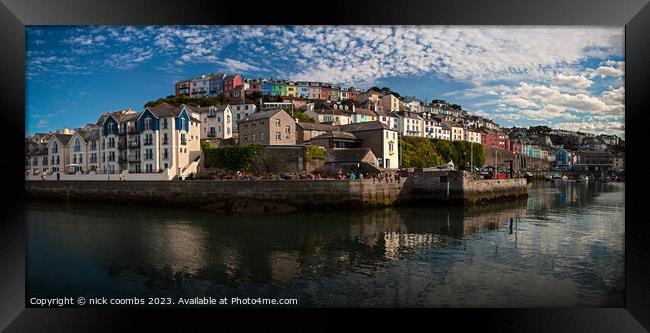 Brixham Harbour Framed Print by nick coombs