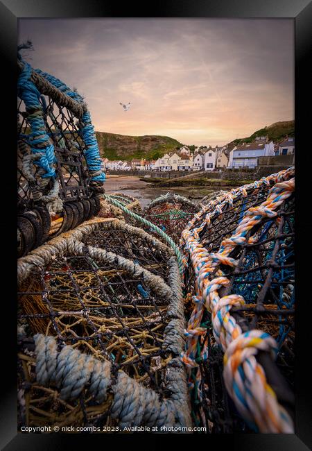 Cod and Lobster Staithes Framed Print by nick coombs