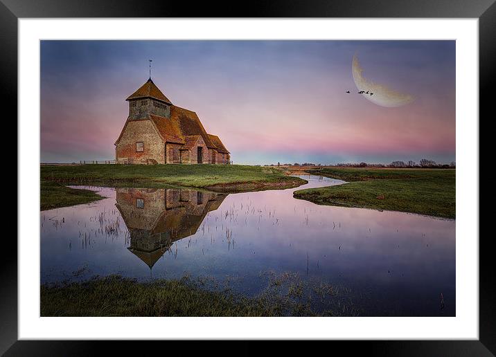 Fairfield by the Moon Framed Mounted Print by nick coombs