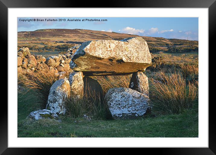 Druids Stone Framed Mounted Print by Brian Fullerton