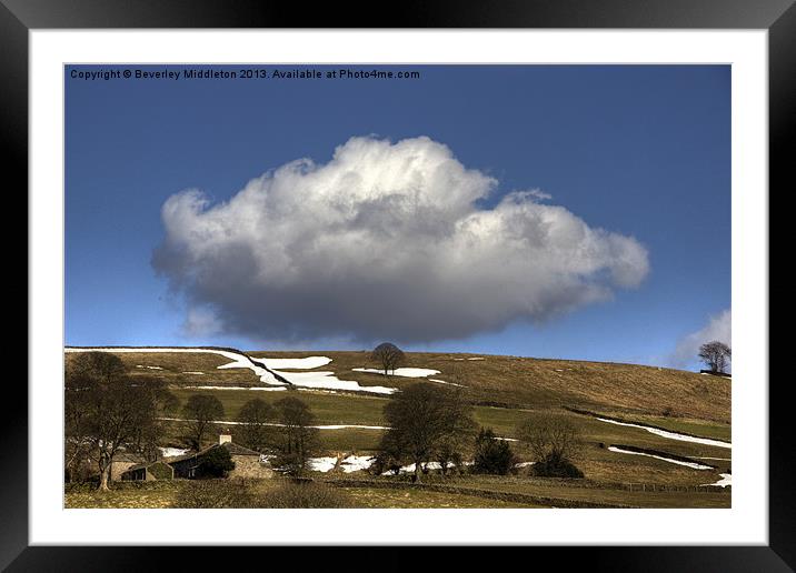 Big Cloud Framed Mounted Print by Beverley Middleton