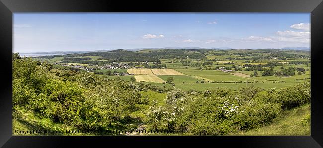 View of Cartmel & Southern Lakes Framed Print by Beverley Middleton