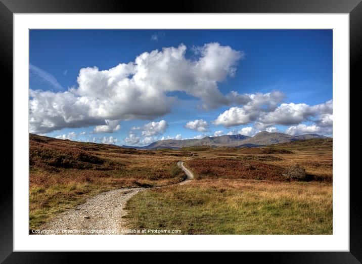 Bethecar Moor, near Coniston Water Framed Mounted Print by Beverley Middleton
