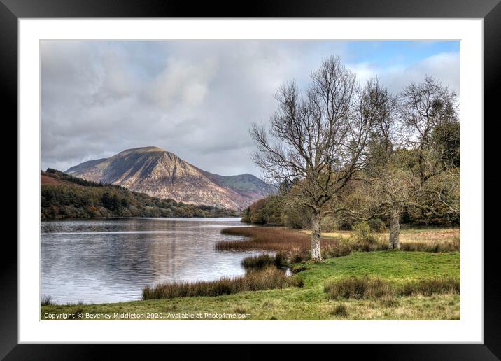 Grasmoor and Loweswater Framed Mounted Print by Beverley Middleton